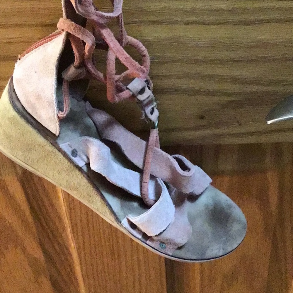 Free people gladiator leather Sandals - Picture 4 of 8